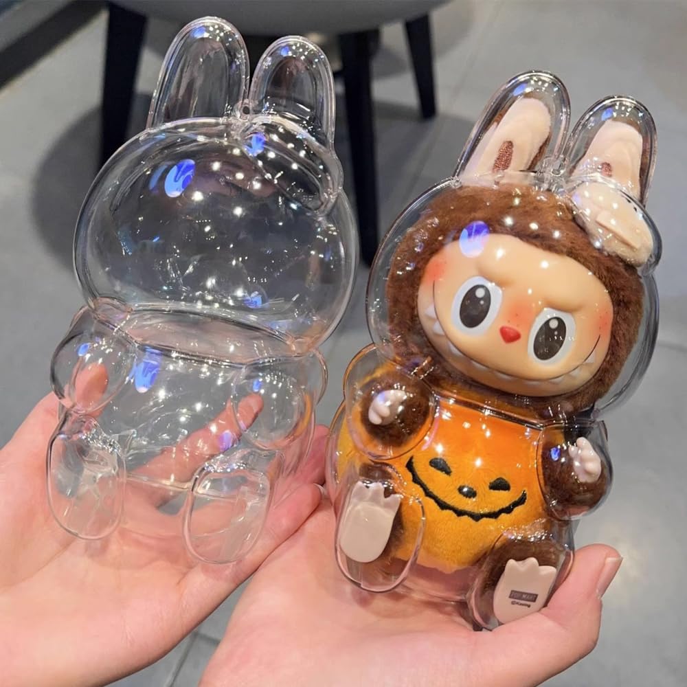 LABUBU hope・happinessセット　クリアケース付き Amazon.com: Transparent Protective Case Compatible Labubu